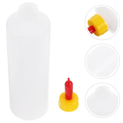 DOITOOL 5Pcs Goat Feeding Bottles 400ml Goat Nipple and Bottles Set Baby Goat Supplies for Small Animal Milk Feeder, for Farm Livestock Feeding
