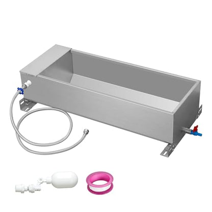 Automatic Livestock Water Trough Large Capacity Self Filling Dog Waterer Tank Animal Drinking Water Bowl with Float Valve Metal Water Trough for Livestock Dog Horse Goat Pets Pig Cow Deer