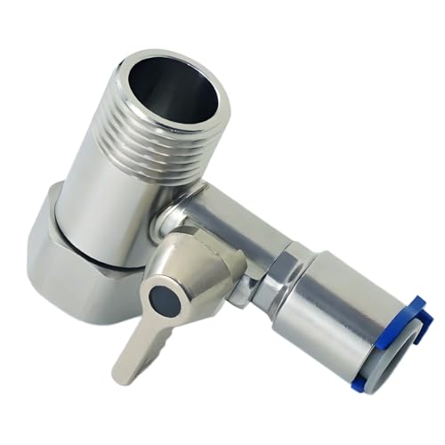 Stainless Steel 1/2"x1/2"x3/8" Tee Stop Valve | For RO reverse osmosis filters, coffee brewers, ice makers & fridge water splitters. Stainless steel tee stop valve. - style: 1/2*1/2*3/8Three-Way Ball Valve