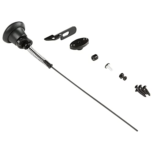 National Hardware Gate Latch Cable Pull N109-070 Spring Loaded Black Outdoor Fence Gate Hardware with WeatherGuard Rust Resistant Finish for 2.5-4 in Gate Posts Easy Installation - size: 40"