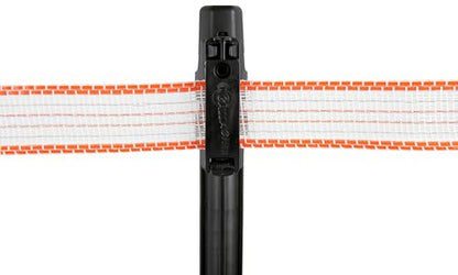 Gallagher Poly Tape Clip Holder for Insulated Line Posts | Holds up to 1.5" Wide Polytape - style: Poly Tape Clip Insulator