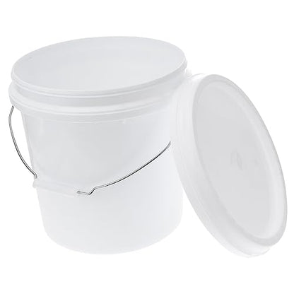 Zerodeko Thickened Airtight Plastic Storage Bucket with Lid Sealed Household Container for Long Term Storage Multi Purpose Pail for Pet Feed Water and Liquid Preservation