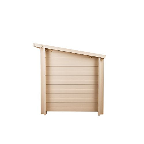 New Age Pet ECOFLEX Fontana Chicken Coop, Urban Barn for 2 to 3 Chickens, Easy Assembly, Eco Friendly & Durable, Tan - color: Maple, size: 52.4"L x 29.4"W x 29.1"H