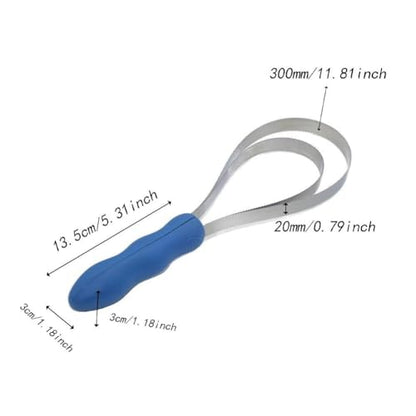 2 Rings Curry Comb Horse Brush Scraper Reversible Stainless Steel Livestock Shedding Comb for Dog Horse Grooming Supplies