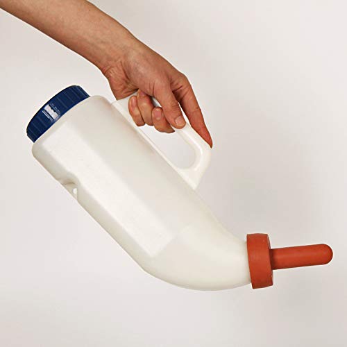Feeding Bottle Nursing Bottle with a Nipple a Handle Horizontal 2L for Cattle Newborn Calves
