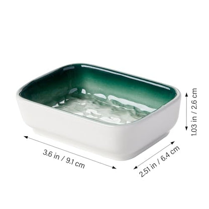 Ceramic Feeding Bowls for Small Animals, Ideal for Hamster, Guinea Pig, Hedgehog and Gerbil (Blue + Green + Brown)