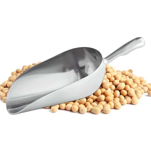 OCS Parts Aluminum 12-Inch Food and Ice Scoop | 38-Ounce | Professional Grade Scooper for Ice, Flour, Candy, Sugar, Rice, Popcorn, Coffee, and Beans for Home or Commercial Kitchens - size: 38-Ounce
