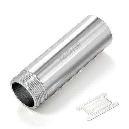 TAISHER 1PCS Stainless Steel Pipe Fittings, 1-1/4" NPT Male x 1-1/4" NPT Female Threaded, 4" Length Nipple Cast Pipe - size: 1-1/4" (M x F)NPT 1Pcs