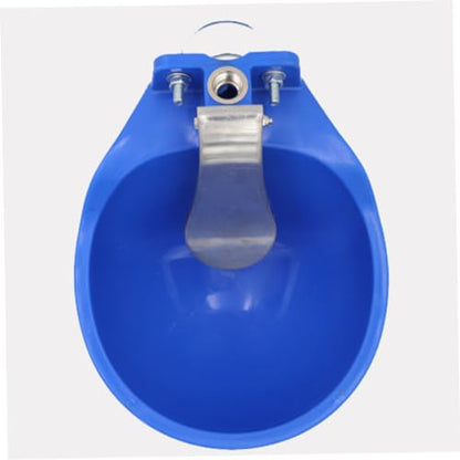 TOYANDONA Large Plastic Farm Water Bowl for Cows Horses and Livestock Automatic Drinking Trough Float Valve for Cattle and Goats Sturdy Animal Waterer for Farm Use