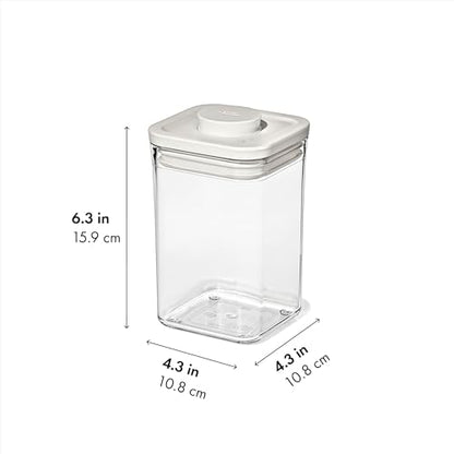 OXO Pet POP Container — 1.1 Qt/1.0 L (Pack of 2) - color: White, size: Pack of 2