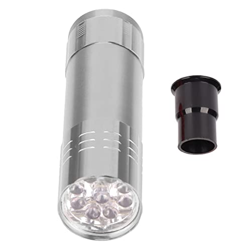 Pssopp Egg Candler LED Cool Light, Multifunctional Egg Tester for Various Bird, Detachable and Safe Observation Tool (Silver) - color: Silver