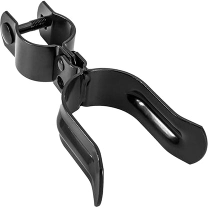 Black 1-5/8" x 2-3/8" Heavy Duty Fork Latch - Pressed Steel - Powder Coated - size: 1-5/8" x 2-3/8"