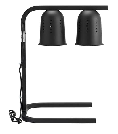 Kratos Commercial Countertop Food Heat Lamp|Freestanding Two Bulb Warmer | Black Countertop Heat Lamp for Food |120V, 500W | Adjustable Height Design | ETL Certified (31M-004) - size: 2 Bulb-Black
