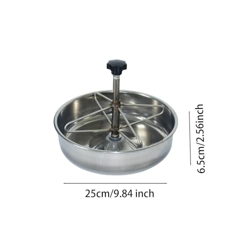 Pig Feed Trough Pig Feeder Bowl Stainless Steel Piglet Trough Pig Waterer Livestock, S