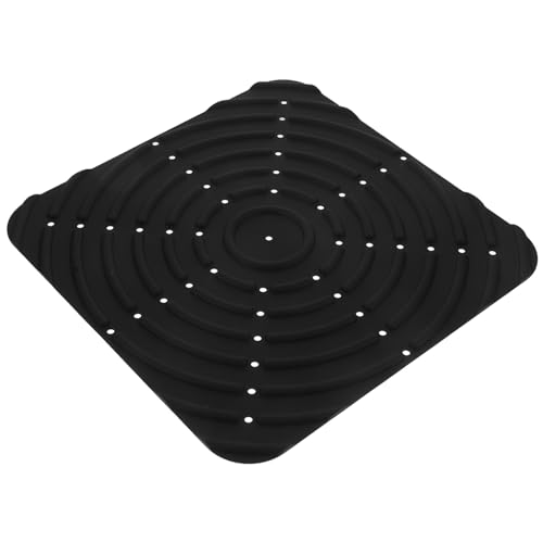 Milisten Silicone Pet Mat Chicken Nesting Box Pad Washable Egg Protection Coop Bedding Pad - color: Black
