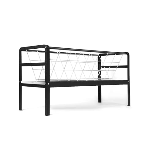 Pasture Hay Feeder for Goats, Sheep, Miniature Horses and Small Livestock,5 Feet Long, Black