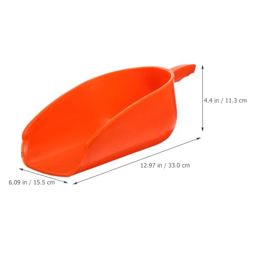 balacoo 2pcs Reusable Shovel Ergonomic Handheld Garden Scoop for Poultry Thicken Design for Easy Cleaning and Comfortable Use Lightweight Farm Tool for Livestock Feeding