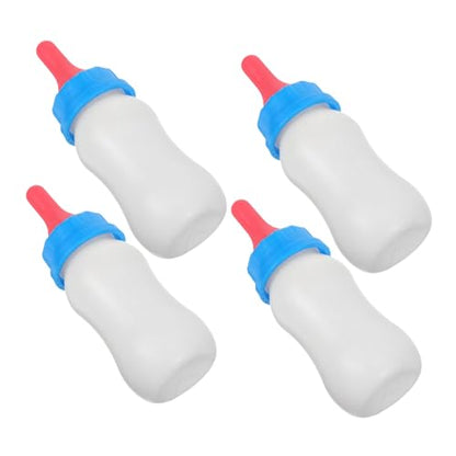 Levemolo 4pcs Small Animal Feeding Milk Bottles Sheep Piglet Lamb Nursing Bottles Feeder Bucket