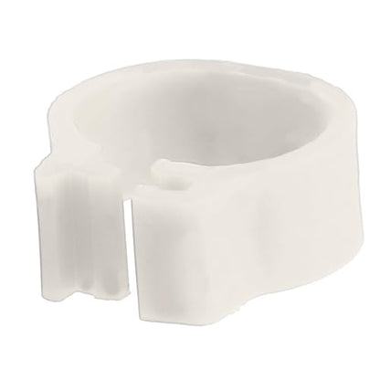 100Pcs Birds Leg Rings, 8mm Pigeon Leg Bands 001 to 100 Numbered Plastic Clip on Identification Rings for Chicks Parrots Finch Dove Lovebird Quail Bantam Lovebirds (White) - color: White