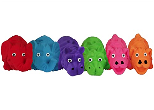 HDP Latex Squeaking MINI Toy Bundle Color:Set Pack of 3 - color: Set Pack of 3