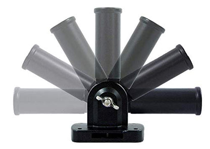 Black Flag Pole Mounting Bracket - Adjustable Durable Fade Resistant Outdoor Display for House Yard Porch Wall Patriotic Decor