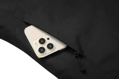 MOERDENG Women's Waterproof Ski Jacket Warm Winter Coat Hooded Snowboarding Jacket Snow Coat - color: Black, size: XX-Large