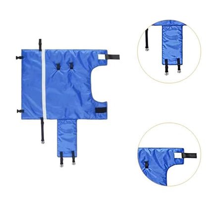 Calf-Warming Clothing, Calf-Warming Blanket, Windproof Oxford, Keeping Calves Warm, Accessories, Blue Jacket, L Cottons - color: L Cottons
