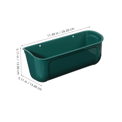 Galvanized Chicken Feeder Large Capacity Poultry Feeder Auto Feed Trough for Birds Feed Trough Bucket