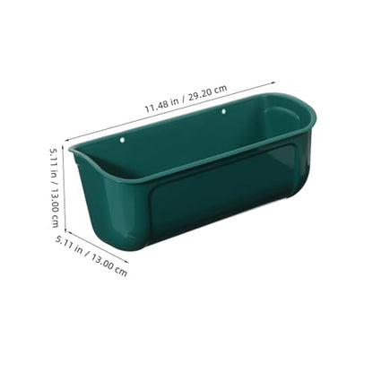 Galvanized Chicken Feeder Large Capacity Poultry Feeder Auto Feed Trough for Birds Feed Trough Bucket