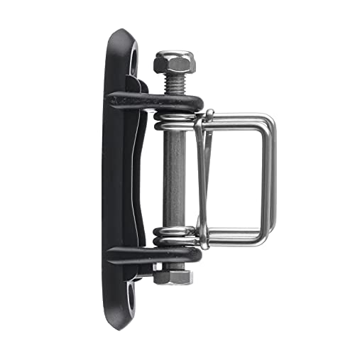 QMARK 4 Pack Electric Fence Corner Insulator, End Insulator with Buckles for Polytape, Wood Post Tape Connectors with 2 Buckles