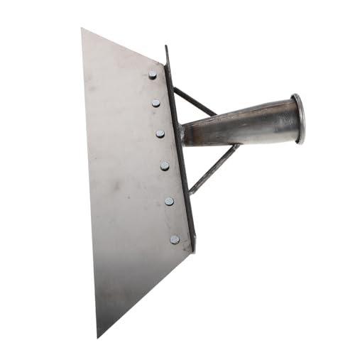 ibasenice Heavy Duty Manganese Steel Barn Manure Scraper Shovel 32cm for Livestock Stall Cleaning and Farm Waste Removal
