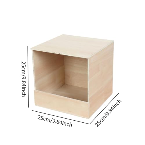 Parakeet Nesting Box Wooden Parrot Nest Birds Box Wood Breeding Box Wooden Pigeon Nesting Box for Lovebirds Cockatiels Budgie, Small