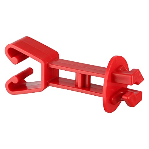 25PCS Electric Fence Insulators for Chain Link Fencing, Extended Insulators, Red - color: Red