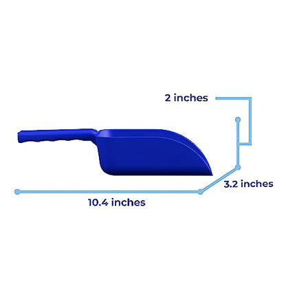 Vikan Remco 63003 Color-Coded Plastic Hand Scoop - BPA-Free Food-Safe Kitchen Utensils, Restaurant and Food Service Supplies, 16 oz, Blue (Pack of 2) - size: 16 oz (Pack of 2)