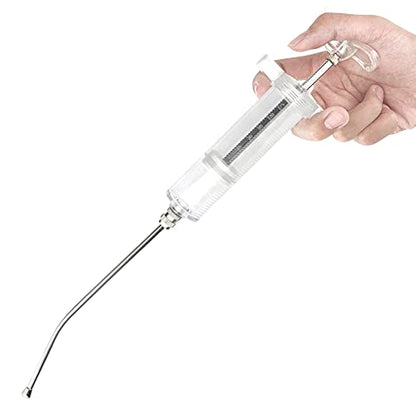 Baby Bird Feeding Syringe Bird Syringe Feeder Feeding Tubes with 6PCS Curved Gavage Tubes for Baby Birds Parrot Small Pet (50ML) - size: 50ML