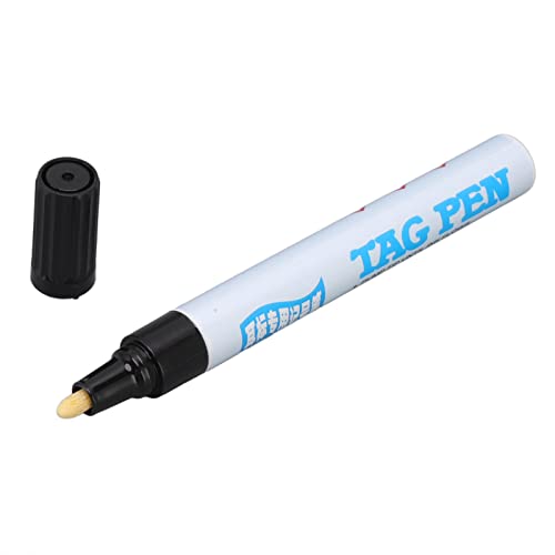Ear Tag Marking Pen, Portable Waterproof Permanent Markers, Black Ink Ear Marking Pen for Marking Cow Ear Tags, Folders, Shipping Boxes, Notebooks