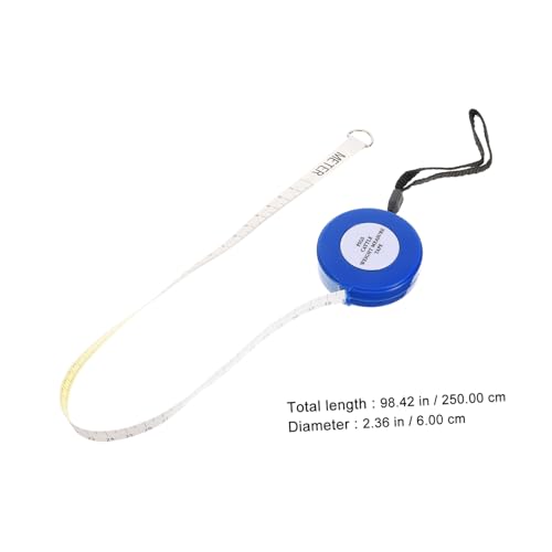 Animal Weight Tape Measure 2.5M for Cattle Pig Goat, Multipurpose Measuring Tape for Livestock Chest Girth and Weight, Sturdy Blue Animal Measuring Tool for Farm Use Style