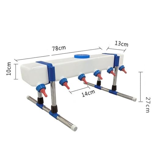 Lamb Drink Feeder Calf Feeding for Nursing,Little Cow Calf Milk Drinking Farm Livestock Breeding Feeder for Farm Lamb, 6 Head with Holder