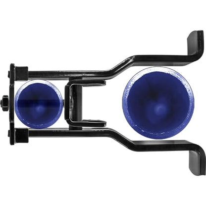 Black 3" Fulcrum Latch Single Gate Fulcrum Latch. Fits 1-5/8" or 1-7/8" Gate Frame. Latches to 3" Post. Powder Coated for Corrosion Protection. - size: BLACK 3"