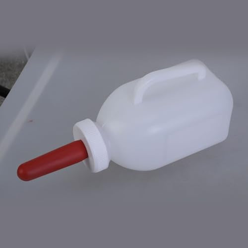 Calf Nursing Bottle 1-5L Large Capacity with Nipple and Handle Livestock Tool Easy Feeding Tool Farm Equipment Bottle - color: 4 Liters