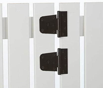 National Hardware N220-129 V287 2-Pack Heavy Duty Gate Hinges 3-1/2 in Black Steel T-Hinges for Wood Fence Gates with WeatherGuard Protection and Mounting Hardware - color: Black