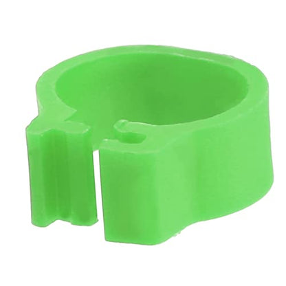 100Pcs Birds Leg Rings, 8mm Pigeon Leg Bands 001 to 100 Numbered Plastic Clip on Identification Rings for Chicks Parrots Finch Dove Lovebird Quail Bantam Lovebirds (Green) - color: Green