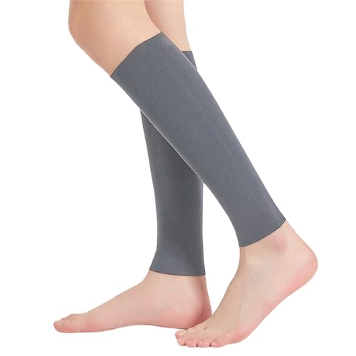 1 Pair Breathable Calf Warmer Winter Sports Device Warm Socks Cover for Outdoor Activity Nonslip Leg Cover Warm Sports Leg Sleeves - color: Dark Grey, size: X-Large