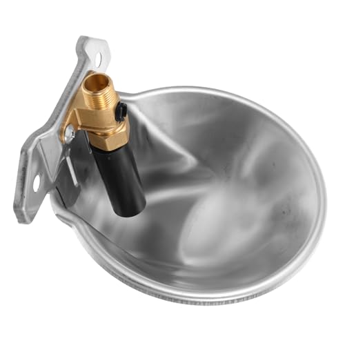 Kisangel Automatic Cow Waterer Bowl Large Capacity Livestock Water Feeder Float Valve Plastic Design for Cattle Sheep and Goats Efficient Water Access for Farms