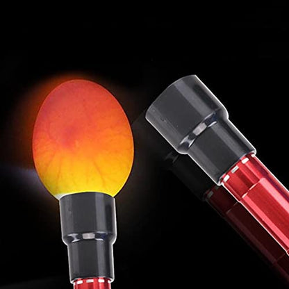 1pc Led Egg Tester, 9 Led Egg Candler for Monitoring Egg Incubator Brooder Hatching Chicken Incubation Equipment Chicken Tool (Random Color)