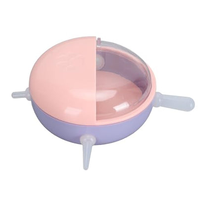 FILFEEL Pet Milk Feeder Bowl with 5 Nipples and Lid, Silicone Nursing Bottle for Puppies Kittens, Breastfeeding Device Newborn Small Animals, Roseate - color: Roseate