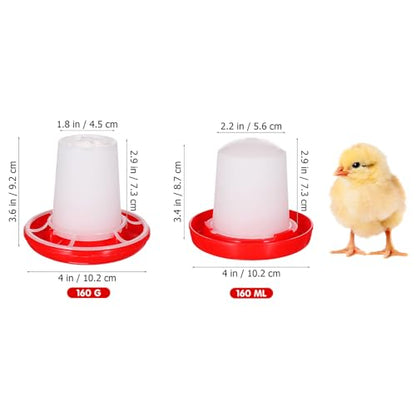 IMIKEYA 1 Set Quail Feeder Chick Feeder Quail Waterer Small Chick Feeder Poultry Chicken Water Jar Poultry Water Bucket Automatic Poultry Water Feeder Poultry Feeding Equipment Feeding Cup