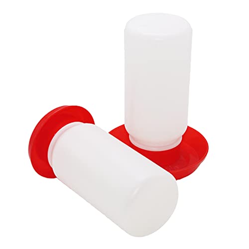 Chick Feeder and Waterer Set, 1L Baby Chicken Waterer Feeder, Baby Chicken Starter Kit, Hanging Poultry Drinker Quail Feeder, Small Coop Water Dispenser for Chickens, Turkeys, Ducks (Medium Feeder) - color: Medium Feeder