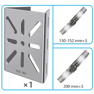 Universal Security Camera Mount Wall Mounting Brackets,Vertical Pole Mount Adapter Bracket for CCTV Camera Pole Clamp Solar Panel Clamps Outdoor Video Surveillance - size: Pole Strap Mount Bracket 2
