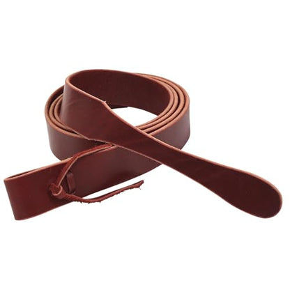 Reinsman Circle Y Latigo Tie Strap | Durable Adjustable Western Leather Equine Saddle Cinch Tie Strap with Holes | Ranch Riding & Training Horses - size: 1 1/2" x 6'